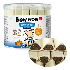 Skanėstai šunims BOW WOW Jerky snack su paukštienos kepenimis, 45 vnt.