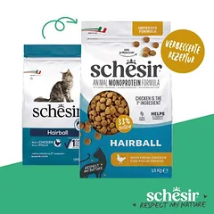 Schesir Original Hairball su vištiena, sausas maistas katėms