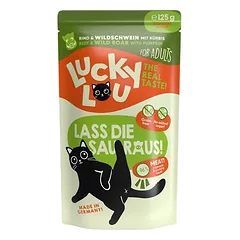 Lucky Lou Adult drėgnas maistas katėms, ekonominė pakuotė 48 x 125 g — 4 nuotrauka