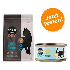 Cosma Kombi-Paket: Trockenfutter + Nature Nassfutter