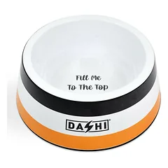 Dashi Stripes Orange & Black Dubenėlis - melamino dubenėlis šunims ir katėms