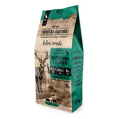 WIEJSKA ZAGRODA Forest Flavours kiauliena su elnienos traškučiais S 20kg