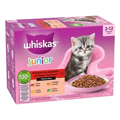 Didelė pakuotė Whiskas Junior paketėliai 96 x 85 g, drėgnas maistas katėms — 2 nuotrauka