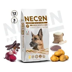 Necon No Gluten Adult Deer with Rice sausas maistas šunims, be gliuteno, 12 kg