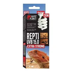 Terariumo apšvietimas: „Repti Planet Repti UVB 15.0“, 26 W
