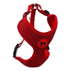 Active Dog Mellow krūtinės diržas šuniui, iš dvigubo tinklelio audinio, raudonas, dydis XS, 30-40 cm krūtinės apimčiai — 1 nuotrauka
