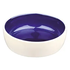 Trixie Ceramic Bowl keraminis dubenėlis šunims ir katėms, 0.3 l, 12 cm, kremas/mėlynas