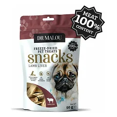 Dr Malou Dog Freeze-Dried Lamb Liver Treats 50 g