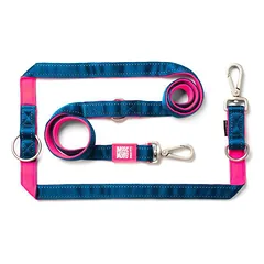 Max&Molly Multi-Leash Matrix - reguliuojamas pavadėlis šunims su atspindinčiu siūlu, 200 cm, Red / XS — 3 nuotrauka
