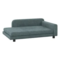 Sofa-guolis dideliems šunims iki 35 kg, su atlošu ir išimama 6 cm pagalve, 101x66x34,5 cm, pilka