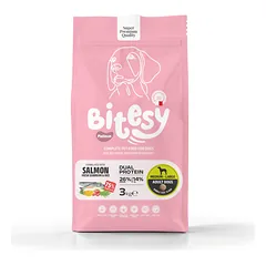 BITESY PLATINUM Dual Protein sausas maistas su lašiša ir dorada šunims,  3kg
