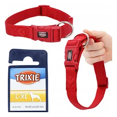 TRIXIE Premium reguluojamas antkaklis šunims, 40-65 cm/2,5 cm, raudonas