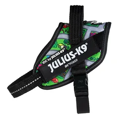Julius - K9 IDC Powerharness Daycare - šuns pakinktai su atspindinčiais elementais, spalvingo miesto raštas, 1 — 2 nuotrauka