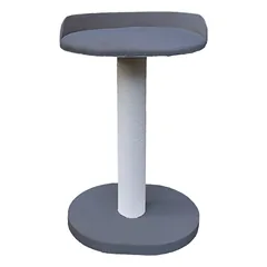 Tvirta, medinė draskyklė su storu stulpu ir guoliu,77cm (pasirenkama spalva, virvė)