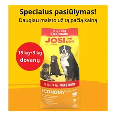 JOSIDOG ECONOMY sausas maistas visų veislių suaugusiems šunims, 15+3 kg
