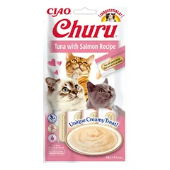 CHURU Cat Tuna Salmon tyrelė su tunu ir lašiša katėms, 56 g