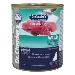 DR. CLAUDER’S drėgnas maistas šunims su žvėriena 6x800g