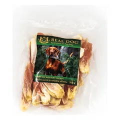 Real Dog Skanėstas Triušio ausys su minkšta vištiena 500g