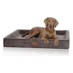 Knuffelwuff ortopedinis guolis šunims iš kordo su rankų darbo audinio išvaizda Santiago, Vidutiniams 11–25 kg — 4 nuotrauka