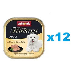 ANIMONDA Vom Feinsten Suaugusiųjų jautiena su bulvėmis 12x150 g