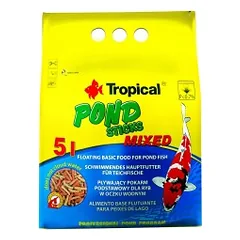 Tropical Pond Sticks Mixed maistas Koi karpiams spalvotomis lazdelėmis 1000 ml — 3 nuotrauka