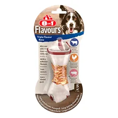 8in1 Flavours trigubo skonio kaulas mažų veislių šunims, 1 vnt.