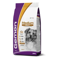 Gemon Dry Dog Medium Adult sausas maistas vidutinio dydžio veislių šunims su vištiena ir ryžiais, 3 kg