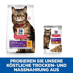 Hill's Science Plan Adult Cat Sensitive Stomach & Skin drėgnas maistas katėms — 4 nuotrauka