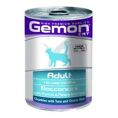 Gemon Wet Cat Chunkies drėgnas maistas katėms su tunu ir vandenyno žuvimi, 415 g
