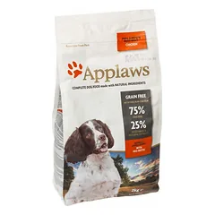 Applaws Dog Adult Small & Medium Chicken sausas maistas suaugusiems mažų ir vidutinio dydžio veislių šunims be grūdų su vištiena, 2 kg — 2 nuotrauka