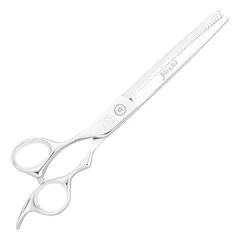 Geib Yoshi Lefty Thinner Scissors - single-sided straight thinning scissors for left-handed users, made of Japanese steel, 38 teeth, 7" — 2 nuotrauka