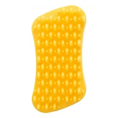 Šunų šepetys Medium Silicone Yellow — 4 nuotrauka