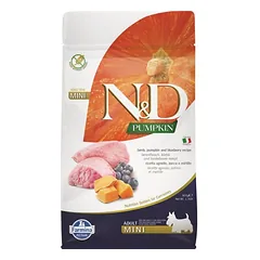 FARMINA N&D PUMPKIN - DOG Dry Lamb&Blueberry ADULT MINI 800 gr (pak.10)