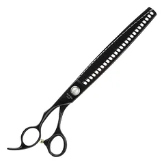 Geib Black Pearl Lefty Chunker 8.5 - 8.5 vienpusės retinimo žirklės kairiarankiams, 26 dantys