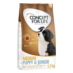 Concept for Life Medium Puppy & Junior sausas maistas šuniukams, > 10 kg — 2 nuotrauka