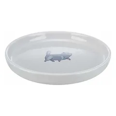 Trixie Bowl, Flat And Wide, Keraminis dubuo katėms, pilkas, 0.6 l, ø 23 cm