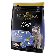 Prospera Plus Sterilized 1+ Chicken Urinary sausas maistas sterilizuotiems katėms šlapimo takų sveikatai, 2 kg