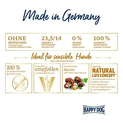Happy Dog Supreme Sensible Piemonte sausas maistas šunims — 2 nuotrauka