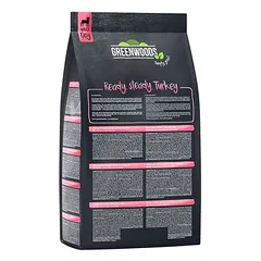 Greenwoods su kalakutiena, saldžiosiomis bulvėmis, žirniais ir moliūgu, sausas maistas katėms, > 10 kg — 2 nuotrauka