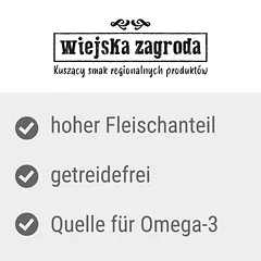 Wiejska Zagroda Dog drėgnas maistas šunims 12 x 400 g — 3 nuotrauka