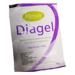 Mervue Diagel papildas nuo viduriavimo šunims ir katėms, 10 g, 1 vnt. — 2 nuotrauka