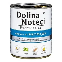 Dolina Noteci PREMIUM konservai su upėtakiu suaugusiems šunims 6×400 g