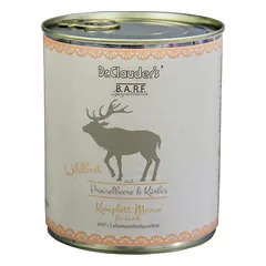 DR. CLAUDER’S BARF Complete mėsos ir daržovių konservai šunims su žvėriena 800g