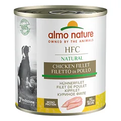 Almo Nature HFC Natural Vištienos filė konservai suaugusiems šunims su vištienos filė, 280 g
