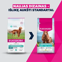 Eukanuba Daily Care Sensitive Digestion sausas maistas šunims su vištiena, 2,3 kg