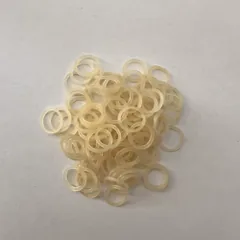 Lateksinės gumytės, 8 mm, baltos, 100 vnt.