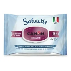 Camon drėgnos valymo servetėlės su chlorheksidinu šunims ir katėms, 30×20 cm, 40 vnt.