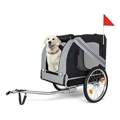 Zatte Fahrradanhänger Hund bis 40 kg, Moskitonetz + Regenhaube