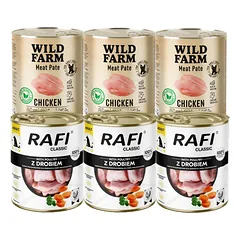 DOLINA NOTECI Mokra Rafi Classic + WILD FARM Paukštienos paštetas 6x800g