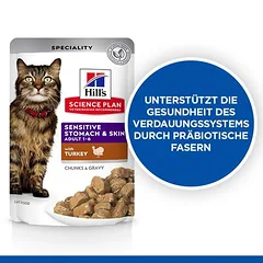 Hill's Science Plan Adult Cat Sensitive Stomach & Skin drėgnas maistas katėms — 2 nuotrauka